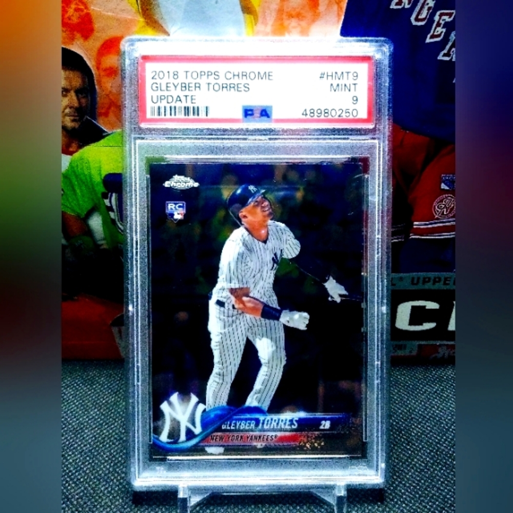 Gleyber Torres 2018 Topps Chrome Update #HMT9 PSA 9